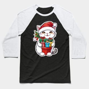 Cat christmas and gift christmas Baseball T-Shirt